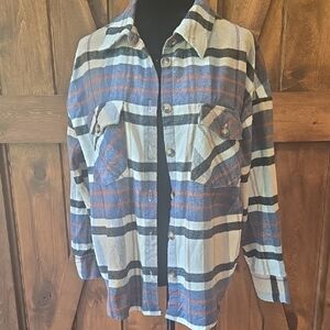 Blu Pepper Multicolor Plaid Flannel Shirt